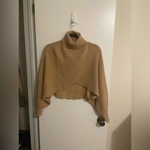 Cropped turtle neck sweater